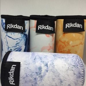 Rikdan 4 pack marble slim can koozies